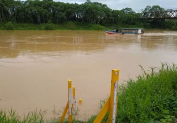 Nível do Rio Iaco Sobe 53 cm em 24 Horas e Alerta População de Sena Madureira