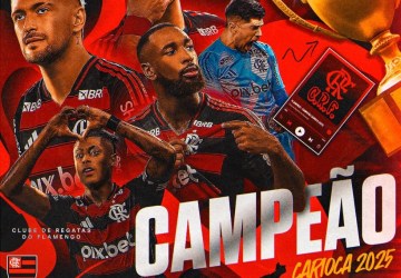 Flamengo empata com o Fluminense e conquista o Campeonato Carioca 2025